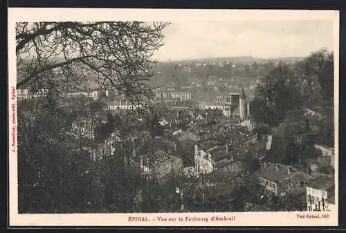 AK Èpinal, Vue sur le Faubourg d`Ambrail