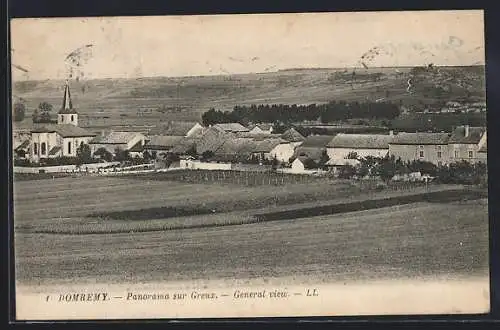 AK Domrèmy, Panorama sur Greux-General view