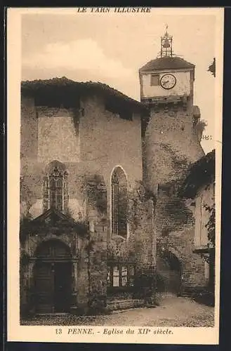 AK Penne, Eglise du XII. siècle