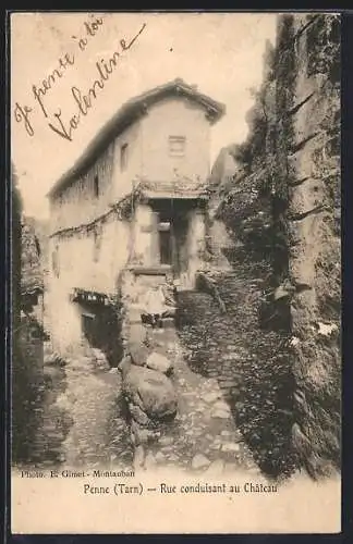 AK Penne, Rue conduisant au Chateau