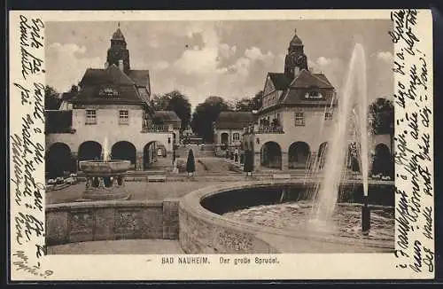 AK Bad Nauheim, Der grosse Sprudel