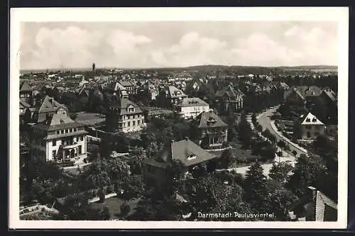 AK Darmstadt, Blick auf das Paulusviertel