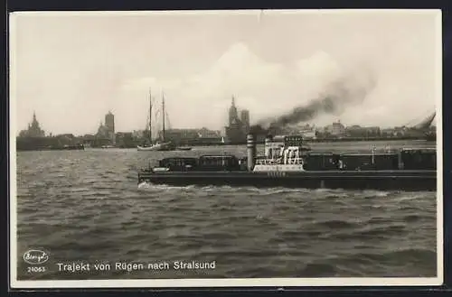 AK Fährschiff Rügen, Trajekt von Rügen nach Stralsund