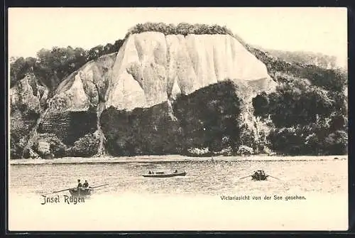 AK Insel Rügen, Victoriasicht von der See gesehen