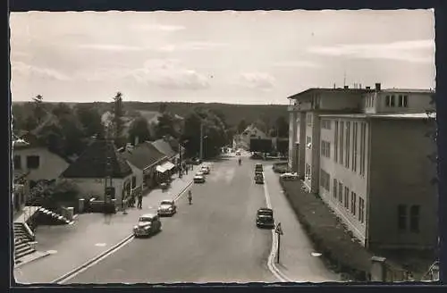 AK Gauting /Obb., Blick in die Bahnhofstrasse