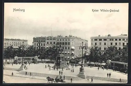 AK Hamburg, Kaiser Wilhelm Denkmal