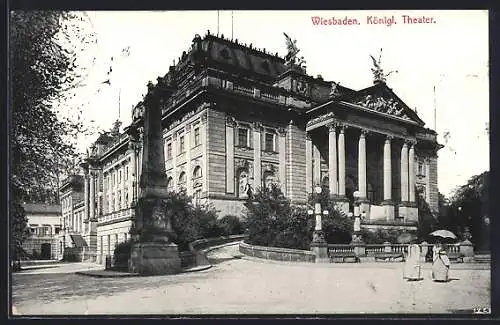 AK Wiesbaden, Königliches Theater