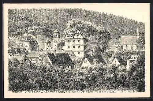 AK Hirsau, Schloss und Klosterruinen von J. Luz