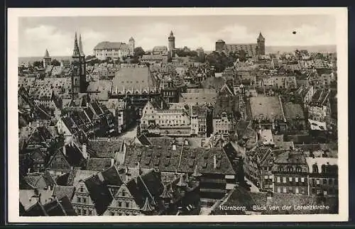 AK Nürnberg, Blick von der Lorenzkirche