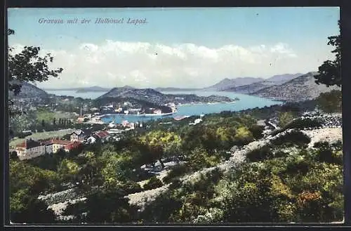 AK Gravosa, Panorama mit der Halbinsel Lapad