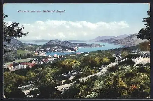 AK Gravosa, Panorama mit der Halbinsel Lapad