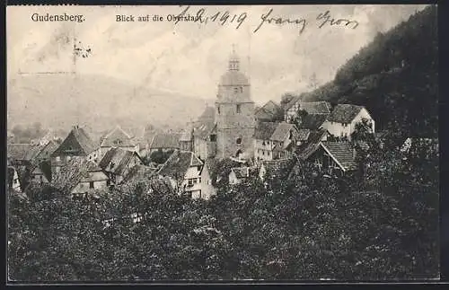 AK Gudensberg, Blick auf die Oberstadt