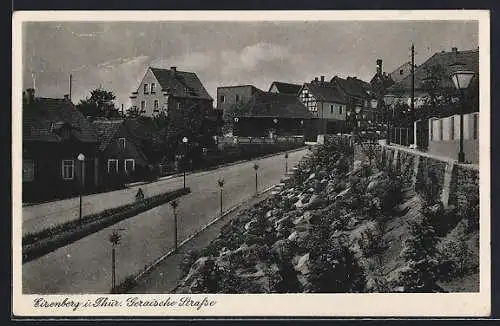 AK Eisenberg i. Thür., Blick in die Geraische Strasse