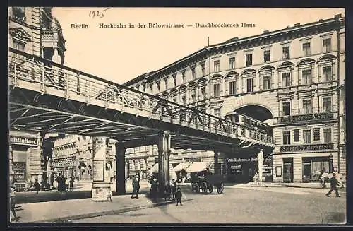 AK Berlin-Schöneberg, Hochbahn in der Bülowstrasse