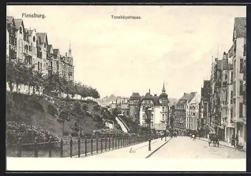 AK Flensburg, Blick in die Toosbüystrasse