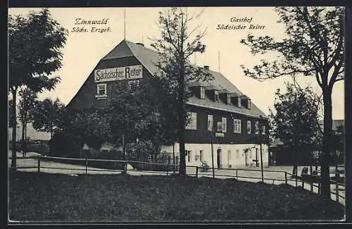 AK Zinnwald, Gasthof Sächsischer Reiter