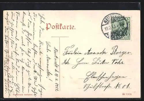 AK Neustadt i. M., Blick auf den Hafen