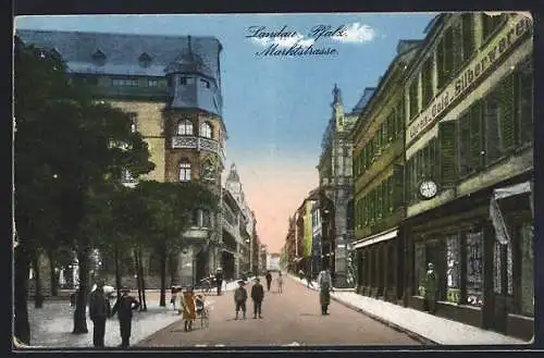 AK Landau /Pfalz, Blick in die Marktstrasse