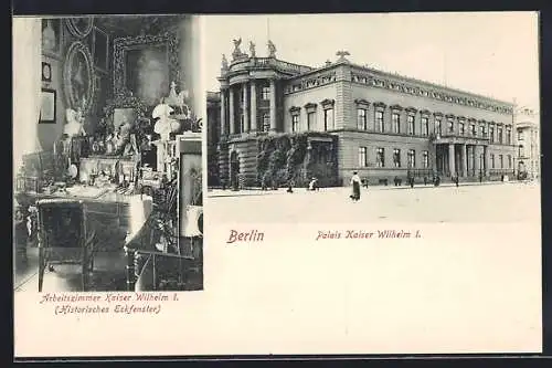 AK Berlin, Arbeitszimmer Kaiser Wilhelm I., Palais Kaiser Wilhelm I.