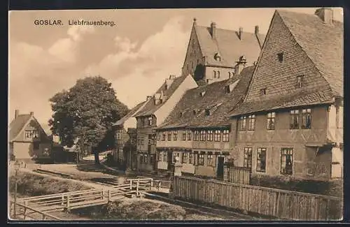 AK Goslar, Strassenpartie am Liebfrauenberg