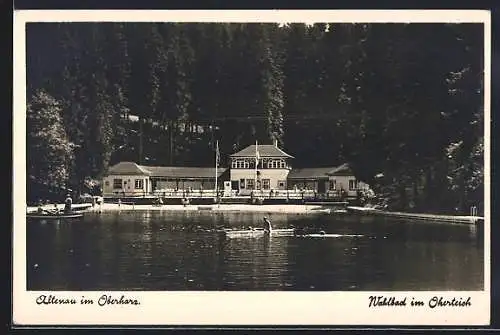 AK Altenau im Oberharz, Waldbad im Okerteich