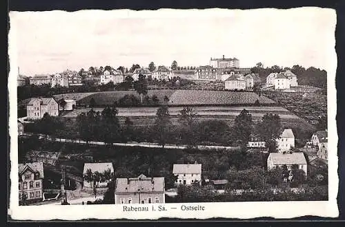 AK Rabenau i. Sa., Ostseite aus der Vogelschau