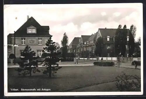 AK Velbert, Blumenstrasse mit Anlagen