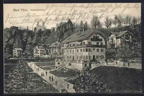 AK Bad Tölz, Partie mit Kalvarienberg