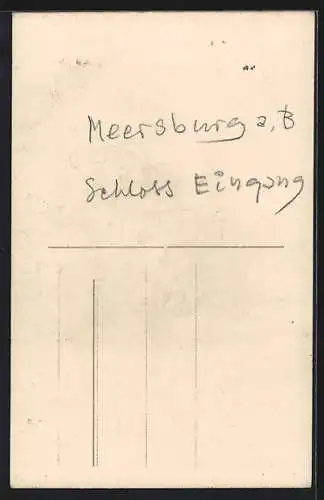 AK Meersburg a. B., Schlosseingang