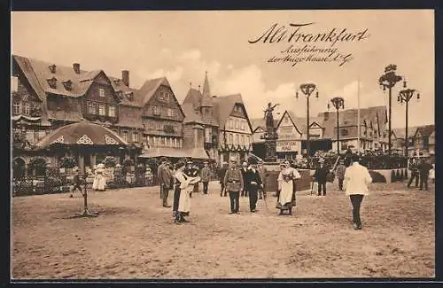 AK Frankfurt a. M., 17. Deutsches Bundes- und Goldenes Jubiläums-Schiessen 1912, Alt-Frankfurt