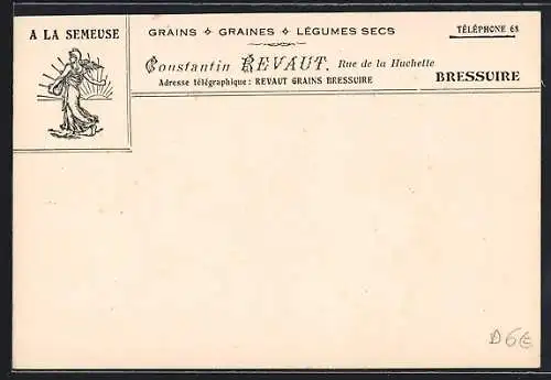 AK Bressuire, Constantin Revaut, Rue de la Huchette, Grains, Graines, Legumes Secs