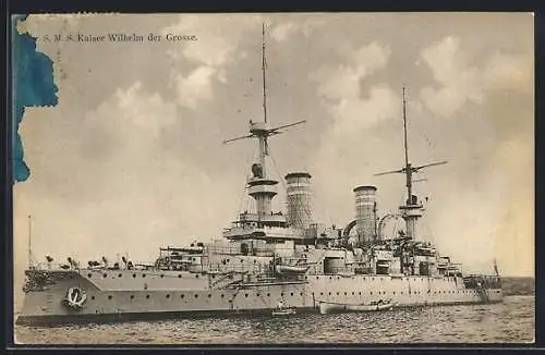 AK Kriegsschiff SMS Kaiser Wilhelm der Grosse