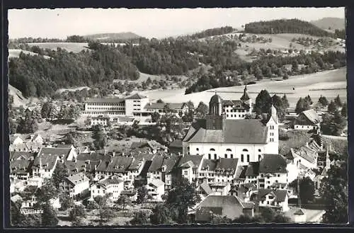 AK Willisau, Teilansicht aus der Vogelschau