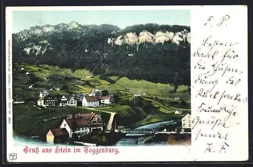 AK Stein im Toggenburg, Motiv des Ortes