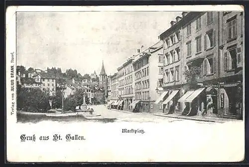 AK St. Gallen, Geschäfte am Marktplatz