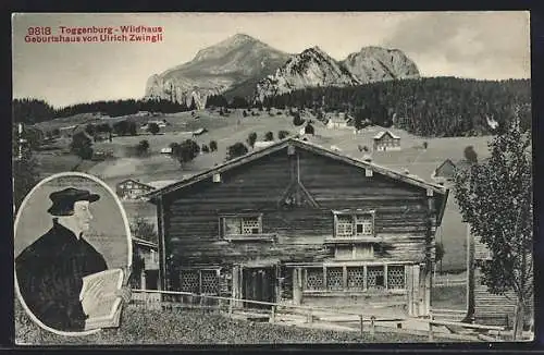 AK Wildhaus /Toggenburg, Geburtshaus von Ulrich Zwingli