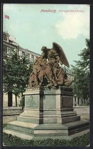 AK Hamburg-Neustadt, Kriegerdenkmal an der Esplanade