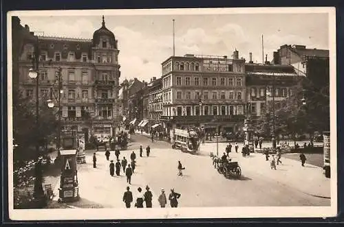 AK Berlin, Cafe Bauer und Kranzlerecke, Unter den Linden