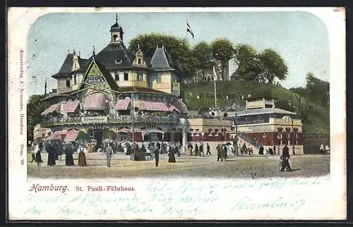 AK Hamburg-St.Pauli, St. Pauli, Cafe Fährhaus
