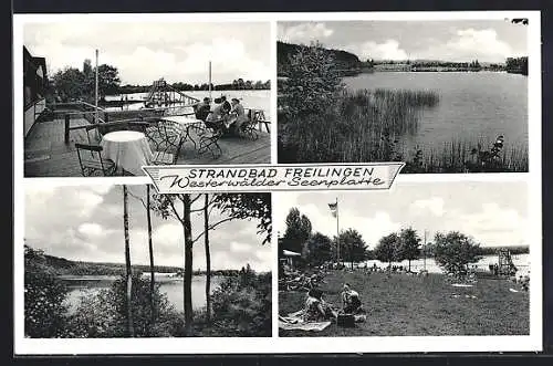 AK Freilingen / Westerwald, Strandbad an der Westerwälder Seenplatte