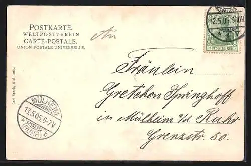 AK Kriegsschiff SMS Braunschweig vor einer Küste