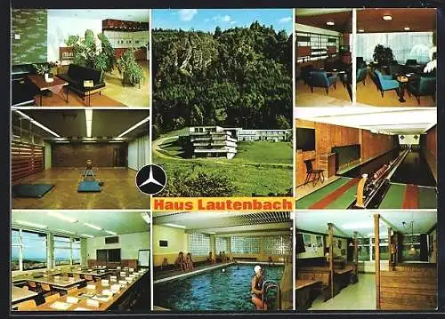 AK Gernsbach /Murgtal, Ausbildungsstätte der Daimler-Benz AG, Ansichten des Haus Lautenbach