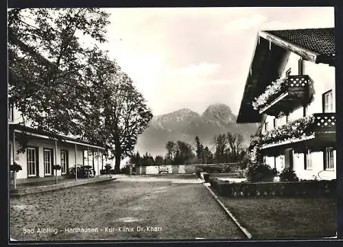 AK Bad Aibling, Harthausen, Kur-Klinik Dr. Knarr mit Bergblick