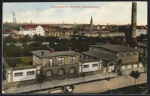 AK Ludwigshafen a. Rhein, Das Krankenhaus aus der Vogelschau