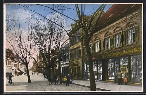 AK Frankenthal / Pfalz, Buchhandlung von Georg Christmann in der Speyererstrasse