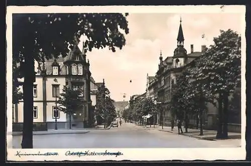 AK Kaiserslautern, Strasse, Autos und Passanten