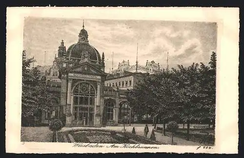 Künstler-AK Wiesbaden, Am Kochbrunnen