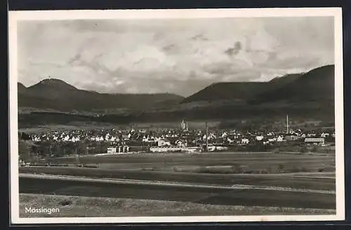 AK Mössingen, Gesamtansicht mit Bergpanorama