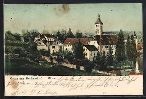 AK Denkendorf / Württ., Blick zum Kloster