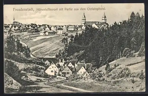 AK Freudenstadt, Partie aus dem Christophstal